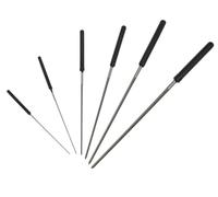 Assortiment d'équarrissoirs à 5 pans avec manche en plastique - Utilisé pour agrandir les trous en horlogerie, bijouterie, bricolage et autres industries de précision (0,70mm - 3,00mm)