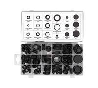 Assortiment d'œillets en caoutchouc robuste de 125 pièces, kit de joints d'étanchéité de qualité industrielle pour câblage électrique automobile et marin, protection des câbles,