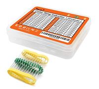 Assortiment d'inducteurs 1/2W Assortiment d'inductances à anneau de couleur 0.5W 1UH-4.7MH 20valuesX10pcs = 200pcs Kit d'inducteurs assortis KHzIgRdY