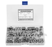 Assortiment d'inserts filetés en acier inoxydable 304 M3 à M12 Kit de réparation de filetage intérieur haute résistance pour aluminium et matériaux à faible résistance Ton argent