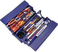 Assortiment d'outils 66 pcs. dans une boîte en tôle d'acier pour électriciens