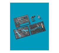 Assortiment d'outils HAZET 0-178/169 I 169 pièces, rempli de différents outils premium dans le système Safety Insert I utilisable pour l'assistant de chariot d'atelier HAZET'.