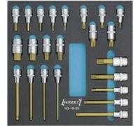 Jeu de douilles-embouts 23 pièces Hazet 163-119/23 Propulseur: 1/2\ (12.5 mm) 1 pc(s)