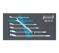 HAZET Jeu de clés mixtes à cliquet 163-97/6 – 6 pièces, 8–19 mm