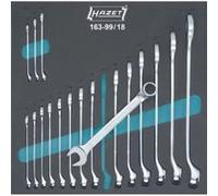 Assortiment d'outils pour servante 163- 99/18 Jeu de clés mixtes Profil Traction a 12 pans extérieurs/nombre d'outils 18 G