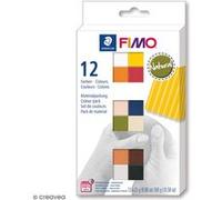 Staedtler - Pâte à modeler FIMO Soft 8023 C12-4 - Assortiment 12 demi-pains couleurs naturelles