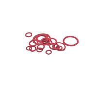 Assortiment Joints Fibre Rouge Eau Chaude/Eau Froide 5 joints 12x17 + 5 joints 15x21 + 5 joints 20x27 + 2 joints 26x34 + 1 joint 33x42 + 1 joint 40x49 NOYON & THIEBAULT