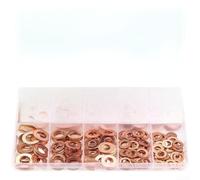 Assortiment Joints Vidange Auto 228pcs M5 à pour m16 Assortiment | 228 , 10 tailles M5- pour m16, pour cuivre résistant, boîte transparente, usage industriel