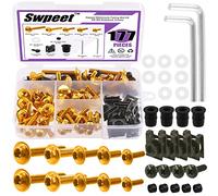Assortiment M5 M6 de 177 pièces Boulons de carénage moto Vis de fixation pare-brise Boulons de fixation vélos de sport