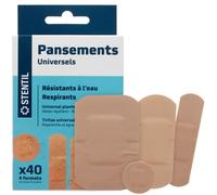Assortiment pansements étanches Waterproof Stentil (boite de 40)