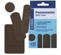 Assortiment pansements Skin tone elastic Black Stentil (boite de 40)