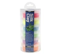 Silk Clay – Set de pâte à modeler autodurcissante Neon 6 x 14 g (7 pièces)