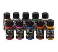 Assortiment Peinture textile métallique - 10 x 50 ml G
