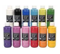 Assortiment peinture textile Opaque - 12 x 250 ml G