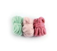 Assortiment pelotes de laine XL - Menthe, rose pâle, vieux rose - 3 pcs