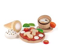 Erzi 28148 Assortiment Italie en bois, articles de magasin pour enfants, jeux de rôle