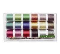 Madeira Fils à broder 8020 Metallic Supertwist - 18 bobines de 200 m