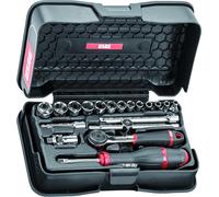 Assortiment Usag U06060101 en coffret ABS avec douilles hexagonales 19 pièces