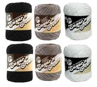 Assortiment vari Lily Sugar n' Cream, lot de 6, 100 % coton, peign moyen (multicolore)