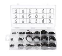 Assortimentde Circlips Externesde 300 Pièces, Type Métallique e-Clip Circlip Snap Clipde Retenue Kitde Baguede Retenue Accessoires pour La Rétentiondes Roulements, Engrenages