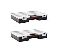 Assortimentsdozen 2 st met verdelers 460x325x80 mm kunststof146272