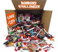Assortment Of 150 Halloween Sweets-Pack Of 1.3 Kg With Halloween Candy-Betises Or Treats?