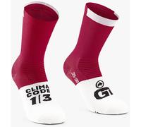 Assos GT Socks C2 Bolgheri Red Rouge - Chaussettes de cyclisme S/M