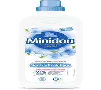 Assouplissant MINIDOU Vent de Fraîcheur 1L 50 Lavages Formule Avancée Élimine les Résidus de Détergent et Réduit les Froissements