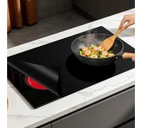 ASSRECT 90x55cm Tapis Protection Plaque Induction, Silicone Protege Plaque de Cuisson Magnétique Anti Rayures Non Slip, Grande Taille pour Cuisinière à Induction