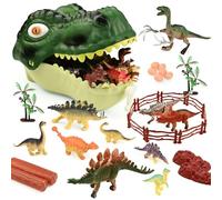 ASSRECT Jouet Dinosaure pour Enfants 3 4 5 6 Ans, 45 Pieces Figurines de Dinosaures Comprend Dino Aufbewahrungsbox, Jeu Éducatif et Cadeau Anniversaire Noël pour Fille et Garçon