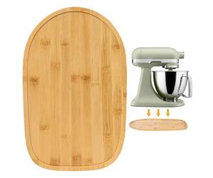 ASSRECT Planche Coulissante en Bambou pour Kitchen Aid Artisan 4,5-5 Qt, Support Coulissant Antidérapant pour Robot de Cuisine, Accessoire Compatible avec 5K45SS 5KSM125 5KSM175PS