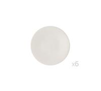Assiette plate Vésuvio blanc 27 cm (lot de 6) Table passion