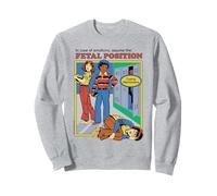 Assume The Fetal Position Sarcastic Retro Funny Adult Humor Sweatshirt