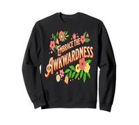 Assumez Gêne Humour Vintage Expression Florale Sweatshirt