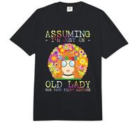 Assuming I'm Just an Old Lady Was Your First Mistake Hippie Comfort Colors Adult Heavyweight T-Shirt