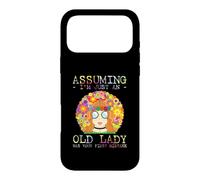 Assuming I'm Just an Old Lady Was Your First Mistake Hippie Coque pour iPhone 17 Pro Max