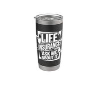 Assurance vie ? Demandez-moi Gobelet isotherme en acier inoxydable double paroi