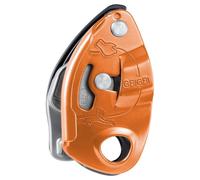 PETZL - Assureur GRIGRI - Blocage assisté par Came, Rouge/Orange, Cordes dynamiques à Simple de 8,5 à 11 mm