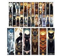 ASSZBE 30 Marque-Pages Chat Tarot Mystiques Célestes, 15 x 4 cm