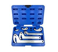 ASTA Lot de 8 clés à ergot articulées en acier chrome-molybdène 35-120 mm avec coffret en plastique