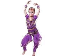 Astage Fille Carnaval Belly Dance Costume Haloween Oriental Cosplay Vêtements Violet L