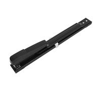 Astapeur long du bras Heavy Duty Metal Office Stapler avec 20 feuilles Capacité Adjustable Egrafing Profonder for Worktop Binding Books Pamphlets Brochures Black