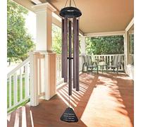 Astarin Carillon éolien de condoléances d'extérieur - Grand Ton Profond - 91,4 cm - Fait à la Main - Mélodie relaxante - Carillon commémoratif Unique pour extérieur - Décoration de Jardin - Bronze