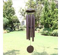 Astarin Carillon éolien extérieur Profond de 114,3 cm avec 6 Tubes Lourds, Grand Ton Profond pour décoration de Jardin, Cadeaux de condoléances. Bronze