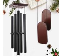 ASTARIN Grand Carillon éolien de condoléances d'extérieur de 122 cm avec 5 Tubes en Aluminium Lourd accordés, mélodie apaisante, Carillon éolien commémoratif pour décoration extérieure (terrasse,