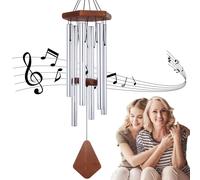 Astarin Memorial Wind Chimes for Outside Wind Chime Outdoor Tone Deep Tone Sympathie Wind Chime personnalise avec 6 tubes regles Elegant Chime fo