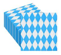 ASTARON 80pcs Bavière Serviettes Oktoberfest Décoration de Fête 33x33cm Serviettes en Papier pour Munich Oktoberfest, Tentes à Bière Décoration de Table Fête de la Bière Allemande Fournitures