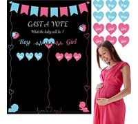 Astaron Bébé Sexe Révéler Jeu 72 Pcs Autocollants Voter Garçon ou Fille - Articles et Décorations De Fête