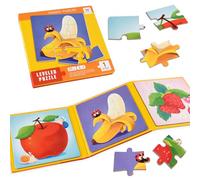 ASTARON Puzzles magnétiques pour Les Tout-Petits, 9-12-16 pièces Puzzles d'apprentissage des Fruits pour Les Voyages en Voiture, Jouets de Voyage, activités en Avion pour Les Enfants