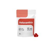 Astaxanthine 12mg - Immunité, vitalité Supporte 120 unités | Astaxanthine avec huile MCT - Source de microalgues fraîches - Soutien des articulations, des yeux et de la peau | Sans OGM,